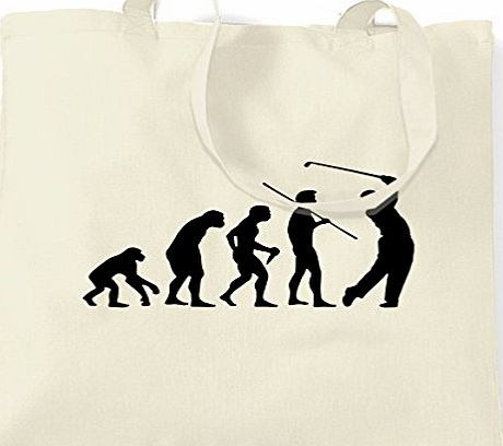 Tim And Ted Evolution of a Golfer Golfing Range Golf Shopping Carrier Tote Bag