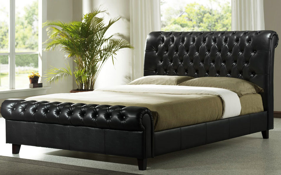 Time Living Richmond Faux Leather Bedstead, King