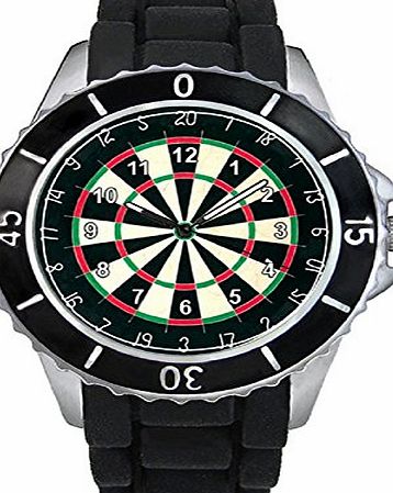 Timest Dartboard Unisex design watch with silicone band
