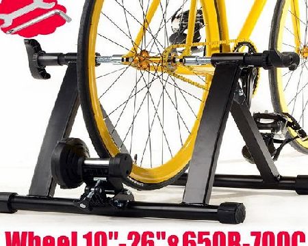 tinkertonk Bicycle Magnetic Turbo Cycle Trainer Indoor Exercise Bike Resistance Training Machine,Black