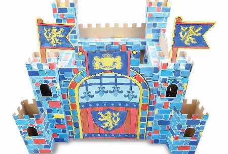 Tobar colour your own cardboard castle playset