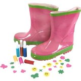 Tobar Paint your own Funky Pink Wellies - Small 8-9