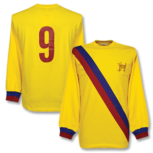 Toffs 1970and#39;s Barcelona Away L/S Shirt - Johan Cruyff