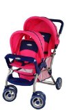 Tolly Tots Graco Duoglider Dolls Twin Stroller Hot Pink and Blue