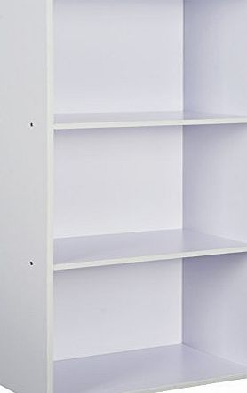 TOP-MAX DVD CD Storage Stackable Shelf Rack Stand Cupboard Book Unit White Bluray 80cm (White)