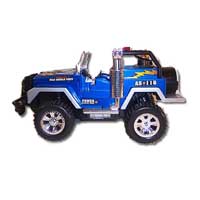Top Toy Cars Mountain Jeep 4x4 Blue 1:8