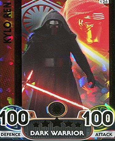 Topps Star Wars The Force Awakens Force Attax Extra Gold Foil Card #126 Kylo Ren