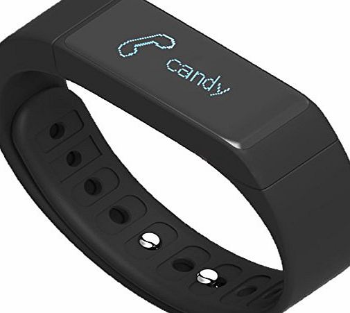 Toprime Fitness Tracker Toprime Waterproof 0.91 Inch Touch Screen Bluetooth 4.0 Activity Tracker Smart Bracelet Wristband Support Pedometer Sleep Monitor Remote Capture Caller Display Anti-lost Function Black