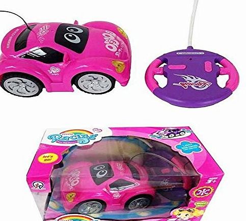 TOYKING Kids Girls Purple Pink Remote Control Car RC Car Toy Car Light