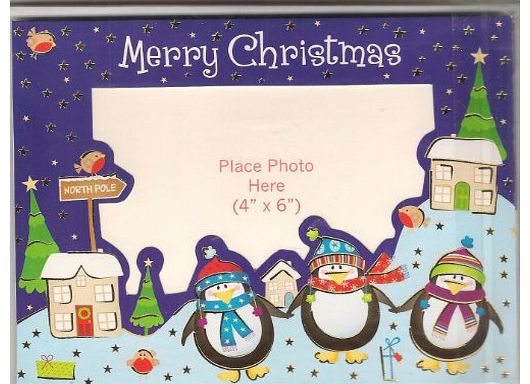 toyz Make Your Own Personalised Photo Christmas Cards - Eight Cards Per Pack (Christmas Penguins Design)