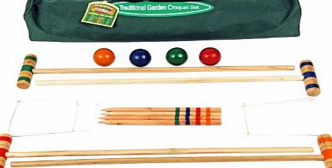 Traditional Garden Games 75 cm Croquet Set
