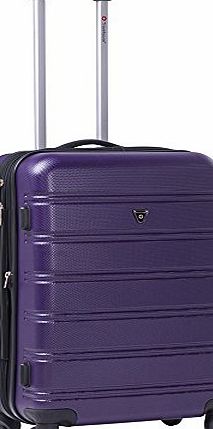 Travelhouse ABS Hard shell 4 wheel Travel Trolley Suitcase Luggage set Holdall Case (20``, Purple)