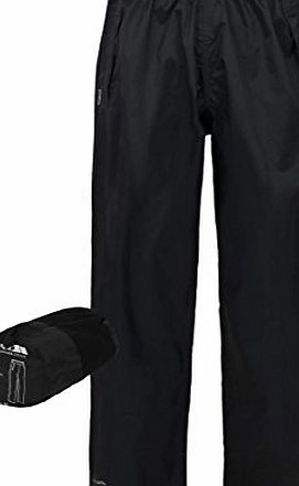 Trespass Packa Unisex Tech Pack Away Trousers - Black - Medium