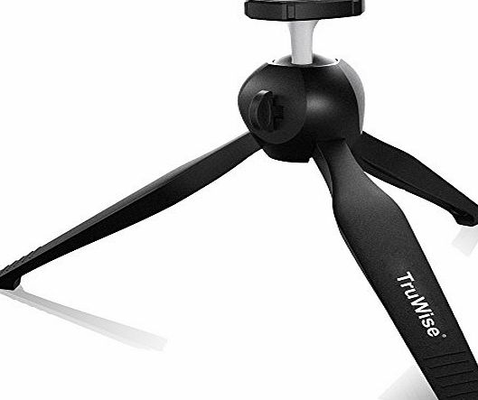 TruWise Premium 3 in 1 Mini Tripod for Gopro,Smartphones,Compact Cameras and Entry Level DSLRs