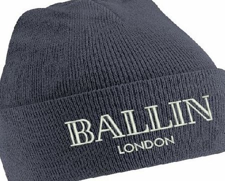TTC Ballin London Grey Beanie Hat Grey Ballin London