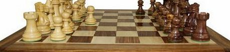 Hand Carved Wooden Chess Set. Dimentions of the chess board: W: 40 cm, D: 40 cm, H: 3 cm This chess set has a beautiful wooden brass inlaid box for a storage.. A perfect gift - great for Birthdays, Ch