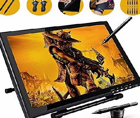 Ugee 1910B Digital Pen Tablet Display Drawing Monitor 19 Inch LCD Screen with 2 Original Cables and 2 Pen Chargers