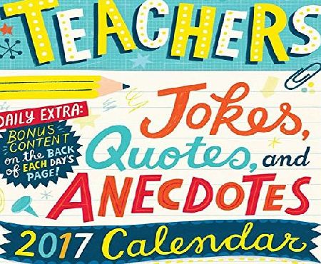 ukgiftstoreonline Teachers Jokes, Quotes, and Anecdotes Desk Calendar 2017