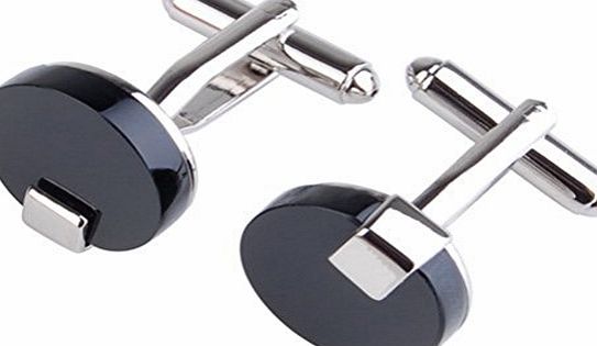 ULTNICE Men French Style Stainless SteelAgate Cufflinks Sleeves Buttons for Wedding Business Occasions