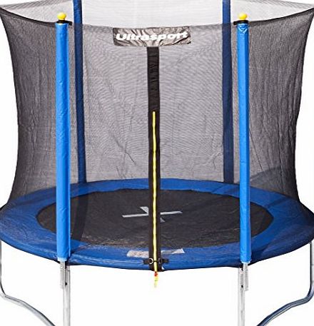 Ultrasport Uni Jump Garden/Outdoor Trampoline with Safety Net - Blue, 6 ft (183 cm)