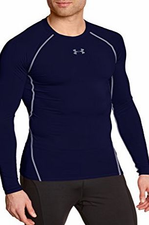 Under Armour Mens Heat Gear Long Sleeve Base Layer - Midnight Navy, 3X-Large