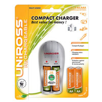 Uniross Compact AA and AAA Battery Charger   4