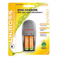 Uniross Mini AA and AAA Battery Charger   2 AA