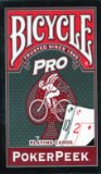 United States Playing Card Company Bicycle Cards Pro Poker Peek (Red)