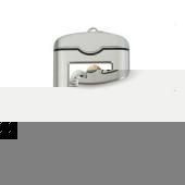 1.5` Digital Metal Photo Frame Key Ring (Silver)