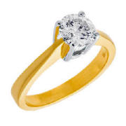 Unbranded 18Ct 1 carat diamond ring S