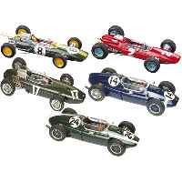 Two elaborately detailed  die-cast models of John Cooper`s F1 World Championship winning T51  as