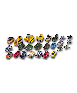 25 Piece Micro Vehicles Set