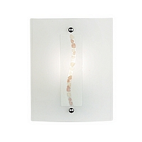 Contemporary glass wall bracket with beige hand-made pebble decoration. Height - 25cm Diameter - 20c