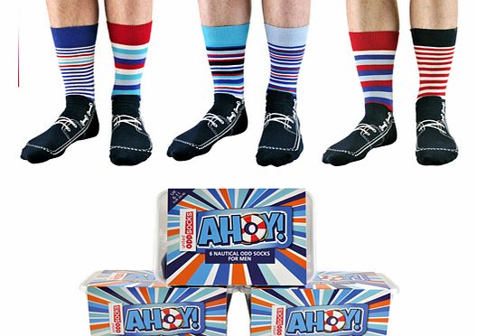Nautical deck-shoe socks to send your style overboard! (Barcode EAN=5060152021761)