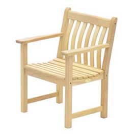 The Alexander Rose Broadfield Armchair is made from Iroko. This is a very popular wood for use in th