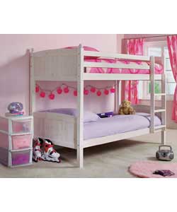 Amy Single White Bunk Bed