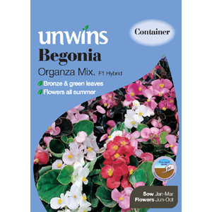 Unbranded Begonia Organza Mix Seeds