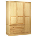 Chene oak 3 door wardrobe furniture