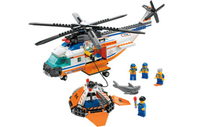 Unbranded Coast Guard Helicopter and Life Raft 7738
