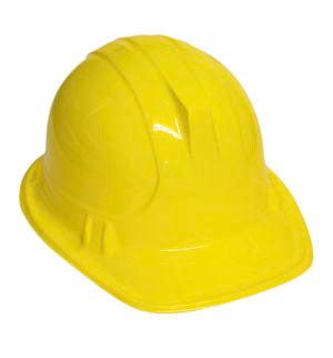 If you want to be a member of the Village People or Bob the Builder you need a yellow plastic