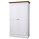 Country white painted all hanging wardrobe