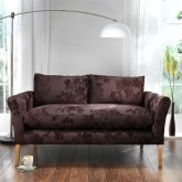 Unbranded Dexter 3 seater sofa - Kenton Slub Celedon - White leg stain