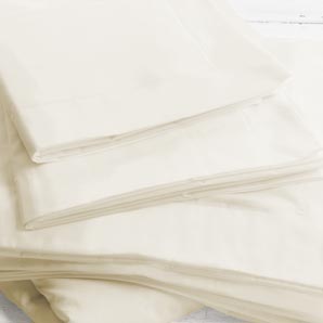 Fine Cotton Flat Sheet- Double- Cream