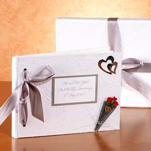 Mark the First year of marriage with this lovely personalised handmade album. Not only does it make