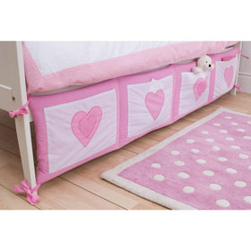 Unbranded Gingham Heart Bed Tidy