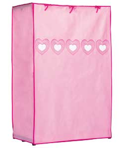Unbranded Girls Pink Hearts Wardrobe