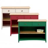 Unbranded Heartland 2 Drawer Console Warm Red