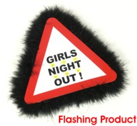 If you`ve got a reason to party this fun flashing brooch is great for any girls` night out.