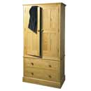Hunston oak 2 drawer wardrobe furniture
