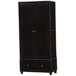 Unbranded IFC - Fierro  Faux Leather Wardrobe with Drawer